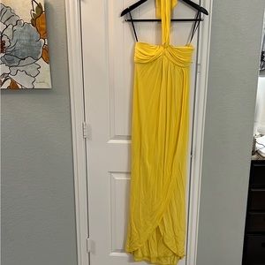 Yellow Small BeBe maxi dress